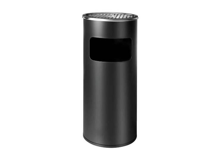 Relaxdays Standaschenbecher Schwarz mit Inneneimer 30 l Metall, Mehrfarbig, Barzubehör & Weinzubehör, Barzubehör