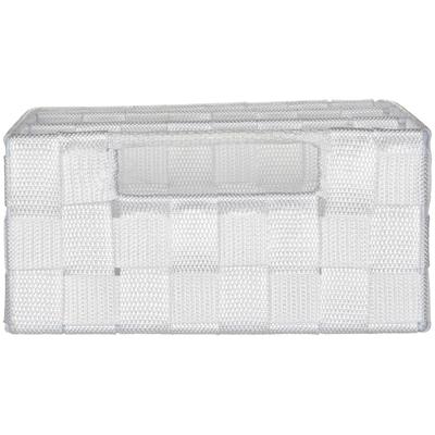 Organizer WENKO "Adria", weiß, B:32cm H:10cm T:21cm, Polypropylen, Aufbewahrungsboxen, mit Griff, 3 Fächer