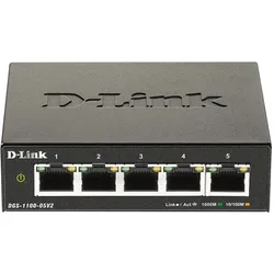 D-Link DGS-1100-05V2/E Netzwerk-Switch Managed L2 Gigabit Ethernet (10/100/1000) Schwarz