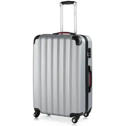 Casaria monzana Koffer Hartschale Baseline Silber XL aus ABS 90l 45,5x28x70cm