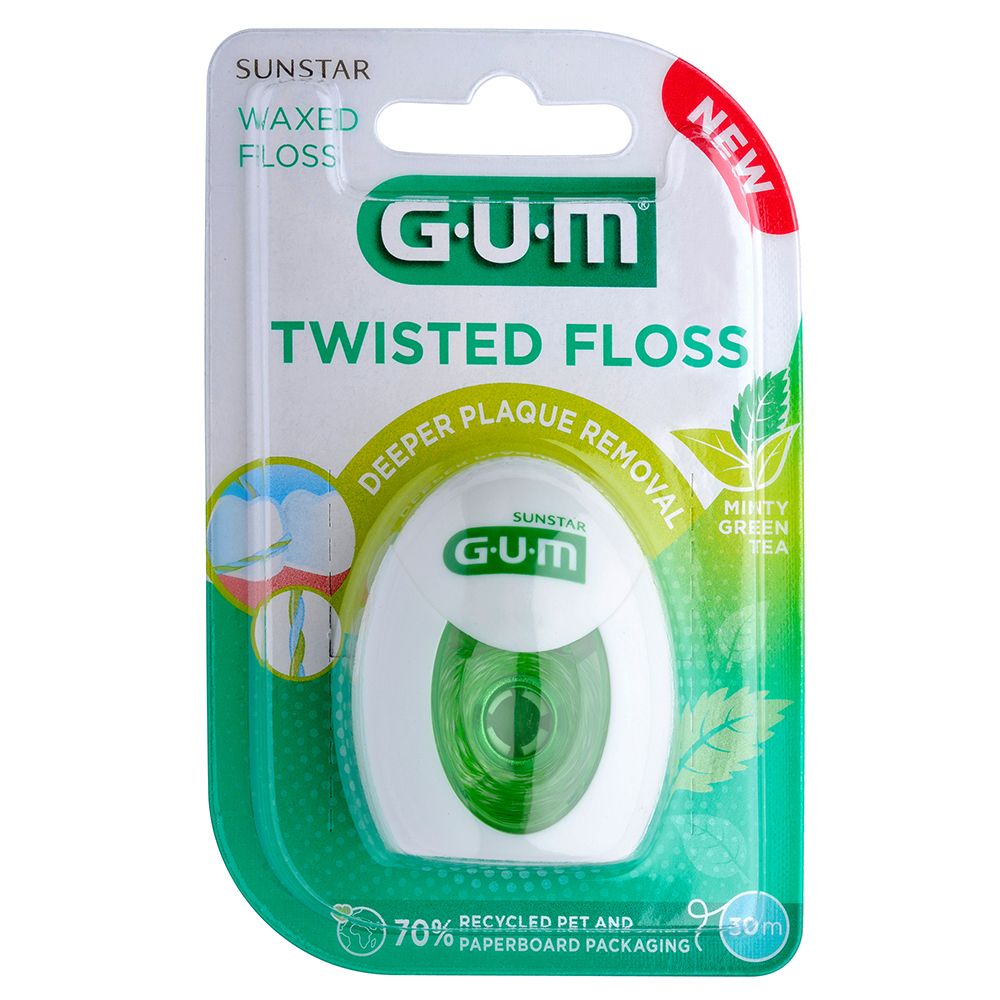 GUM Twisted Floss waxed Zahnseide 50 m 1 St