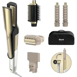 SHARK HD6051SEU Glam Multistyler für glatte Haare, Wellen und Locken, Haarstyler