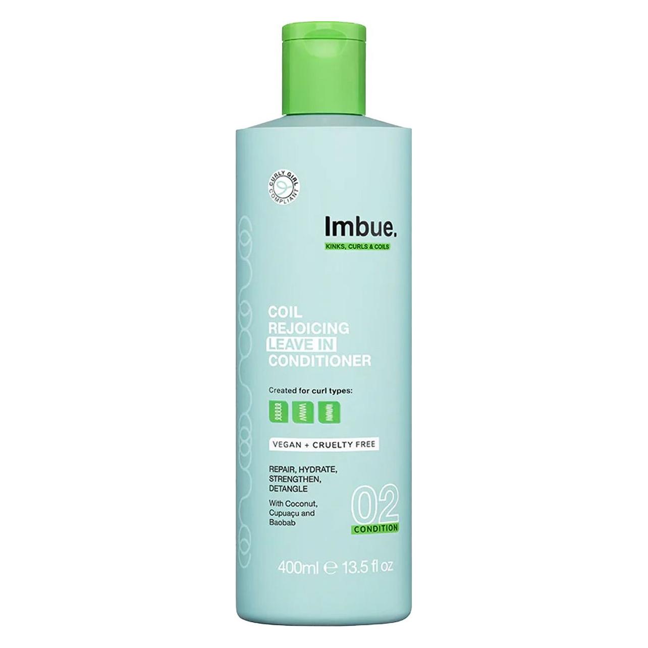 Imbue Coil Rejoicing Leave In Conditioner Vegan und Curly Girl Compliant Weiss 400ml (400 ml) (1311043)