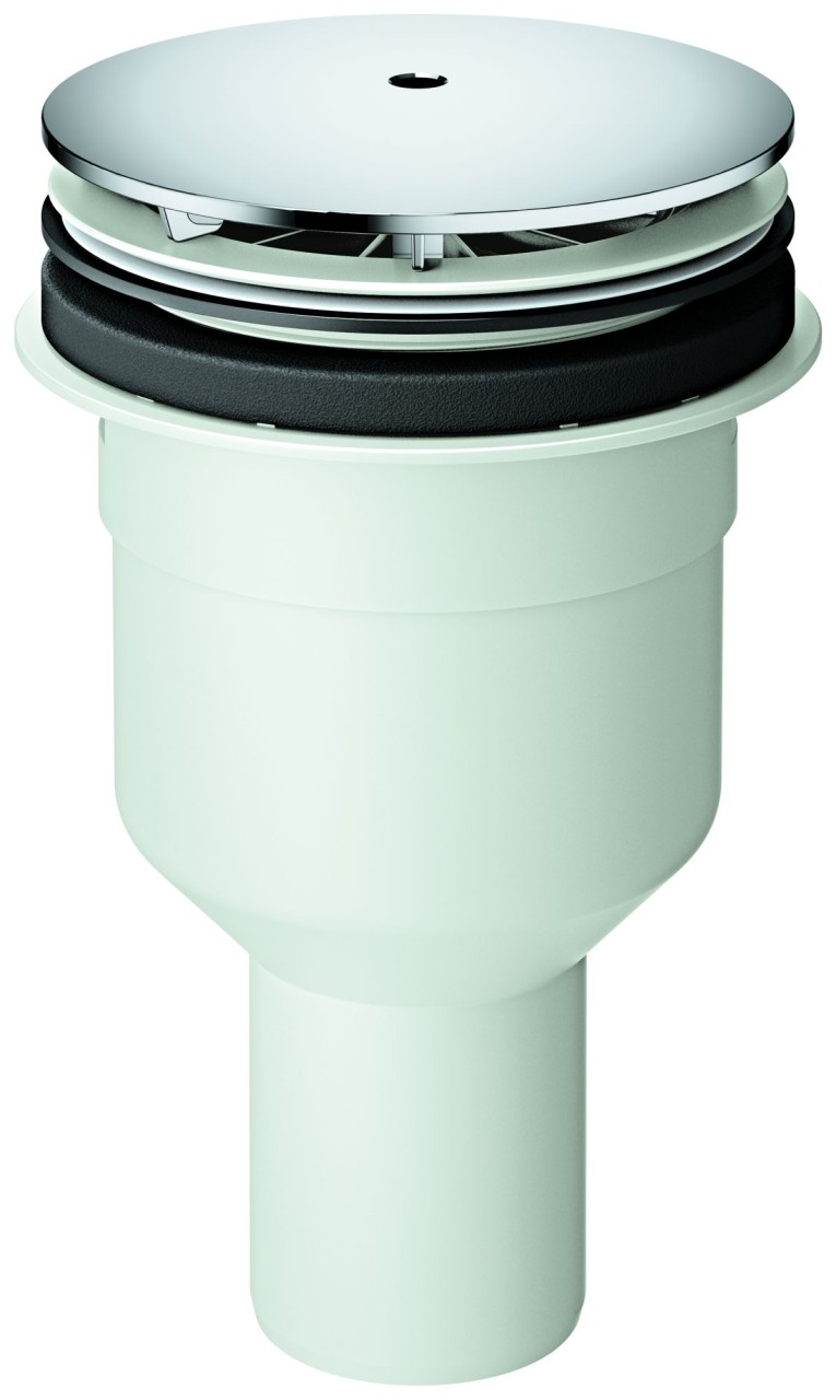 GROHE Ablaufgarnitur für Duschwanne 49533 D: 112 mm Abgang senkrecht chrom, 49533000 49533000