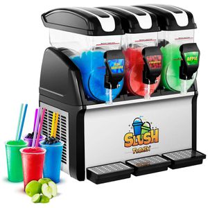 Royal-Catering Slush-Maschine RCSL 3/15, 3 Tanks für 36 Liter, mit Kompressor, 980 Watt, separat steuerbar