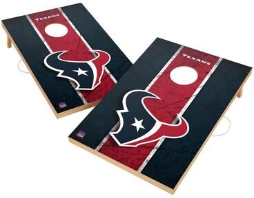 Skip's Garage Vintage Houston Texans NFL Regulation 2x4 Cornhole Set