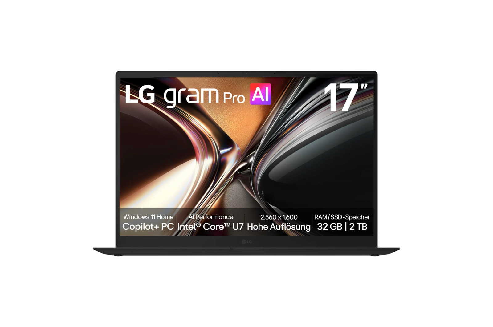 LG gram Pro 17Z90U-G.AU78GN 17 Zoll Laptop Intel Core Ultra 7 355 16 GB RAM 1 TB SSD Windows 11 Home Schwarz