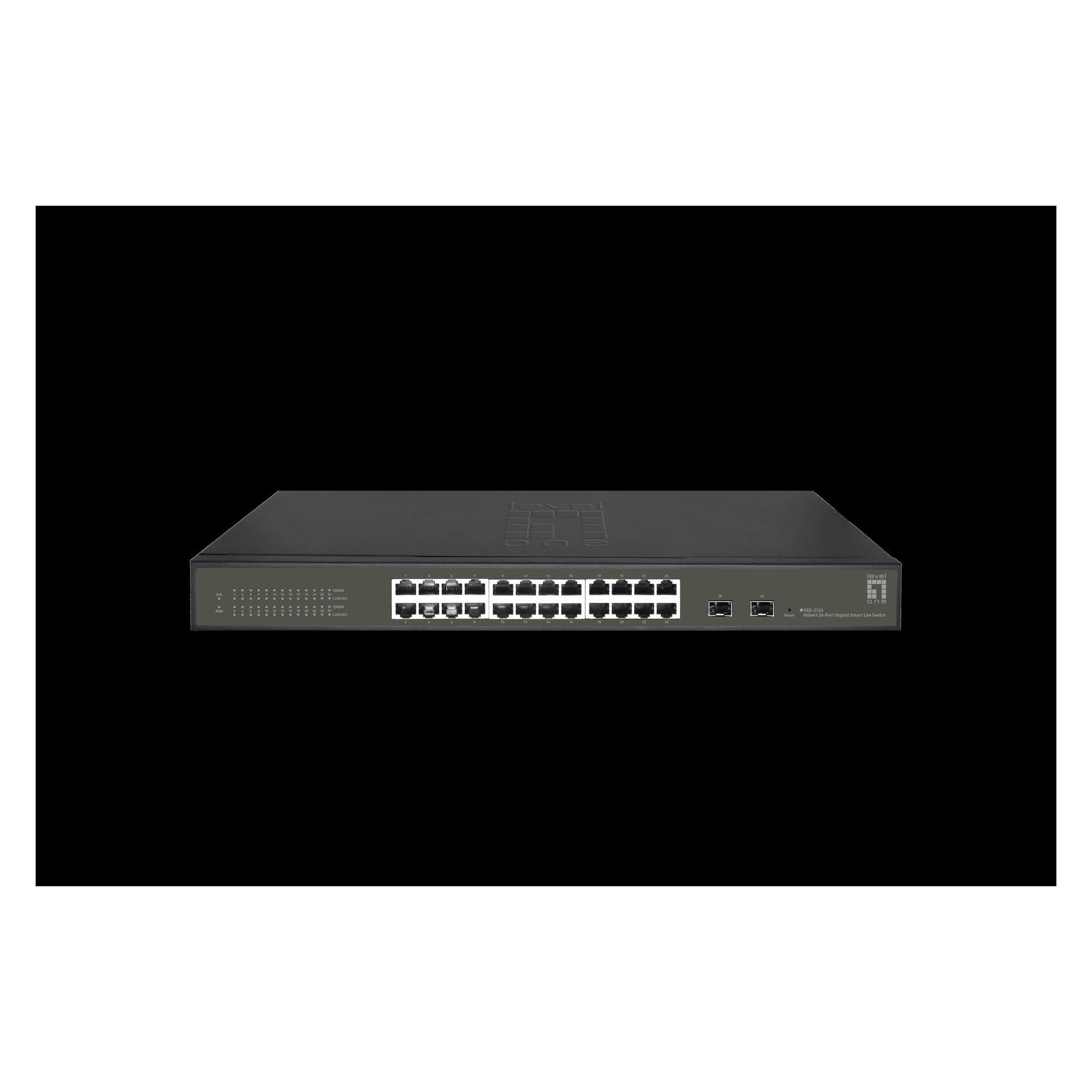 LevelOne Switch 24x GE GES-2126 2xGSFP (26 Ports) (GES-2126)