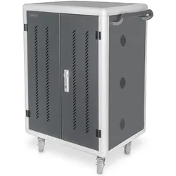 Digitus Mobiler Ladeschrank, 15.6", USB-C 30 Ladestationen, PDU, Lüfter, 1260 x 824 x 650 mm, Notebookwagen, Schwarz