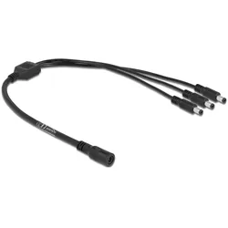 Delock Kabel DC Verteiler 5,5 x 2,1 mm 1 x Buchse zu 3 x Stecker