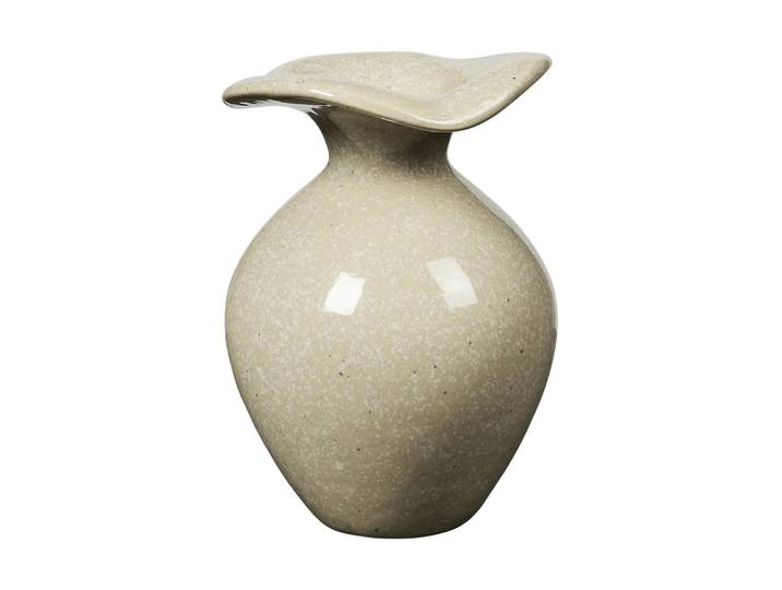 Broste Copenhagen Vase Florentina XS 14 cm Beige