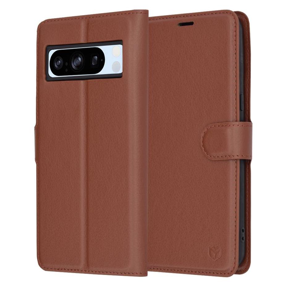 Techsuit - Leather Folio - Google Pixel 8 Pro - Brown (Google Pixel 8 Pro) (56351308)