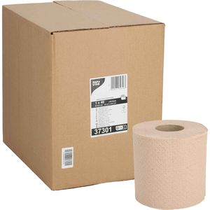 Papstar Toilettenpapier , 2-lagig, Recyclingpapier, 300 Blatt, 48 Rollen