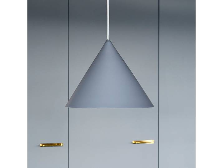 Benjamin Pendelleuchte Ø30 Matt Grey - Frandsen - Wohnzimmer - Design - Metall - Einflammig