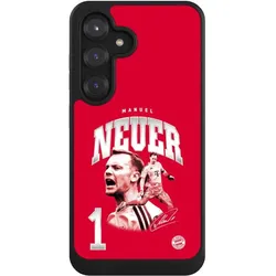 Nivocase Hülle für Samsung Galaxy S25 Handyhülle NIVOcore Case Schwarz FC Bayern München FCB Manuel Neuer (Samsung Galaxy S25), Smartphone Hülle, Schwarz
