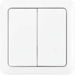 Trust Funk Serien Wandschalter AWST8802, Schalter + Taster, Weiss