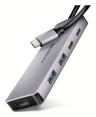 AXAGON HMC-5H60 USB-Hub 5 Port USB-A (USB 3.2 Gen 1), HDMI USB 3.2 Gen1, HDMI 2.0 5 GBit/s Grau HMC-5H60