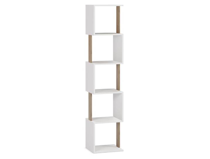 Etagère 5 trous couleur blanc/chêne