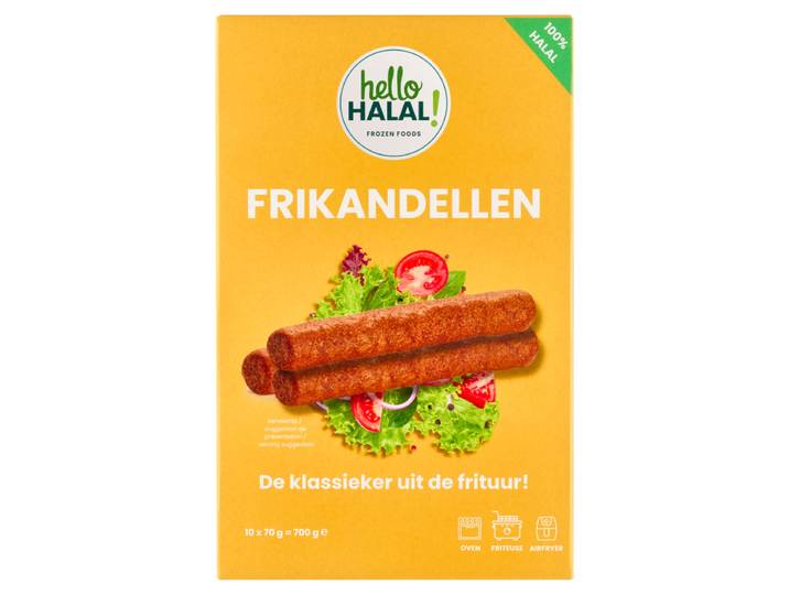 Hello Halal ! Frikandel Halal 10 x 70 g