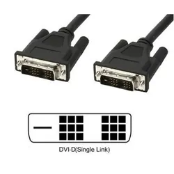 EFB ICOC-DVI-8050 DVI-D Single-Link Anschlusskabel Stecker/Stecker, schwarz, 5 m ICOCDVI8050