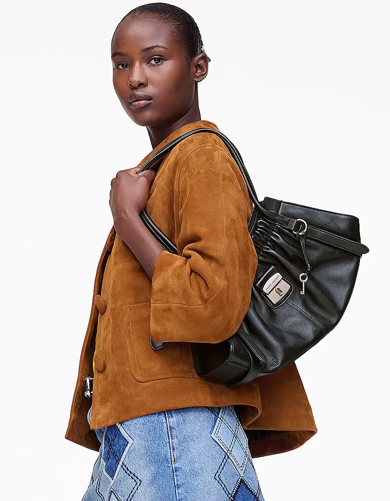 Marc JACOBS Ledertasche - Schultertasche THE SATCHEL schwarz W