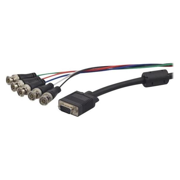 Exertis Connect VGA Kabel, RGB HD-15, 2,0 m VGA Kabel, RGB HD-15 zu BNC (1.80 m) (129151)