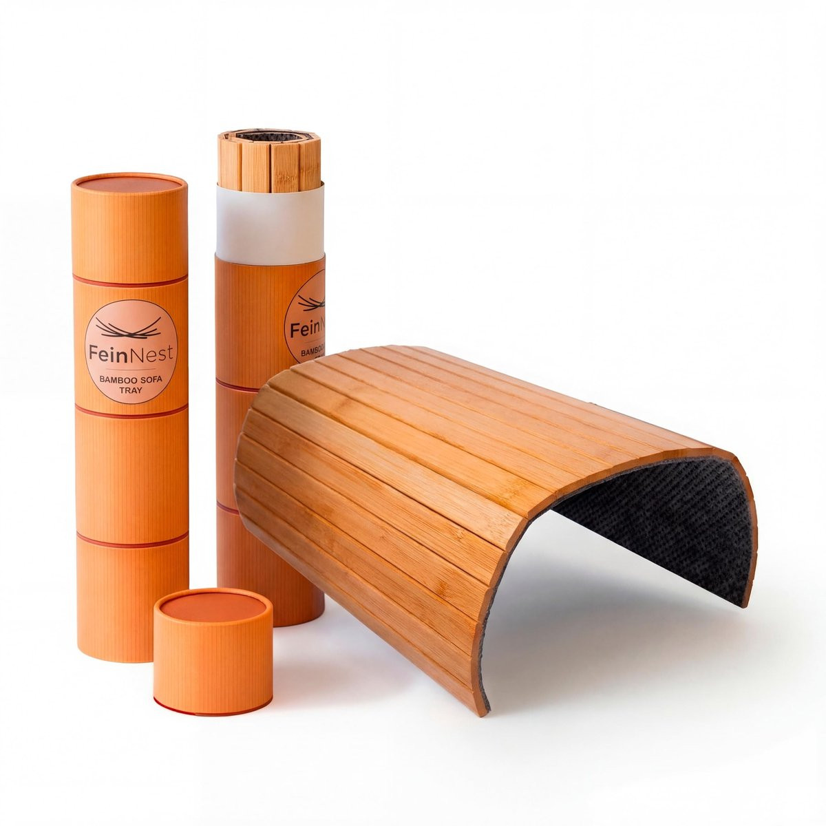 Solidchoice Bamboe Armleuning Organizer met Antislip Onderkant