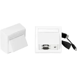Vivolink, Steckdose, Wall HDMI, USB + AUD 3,5mm