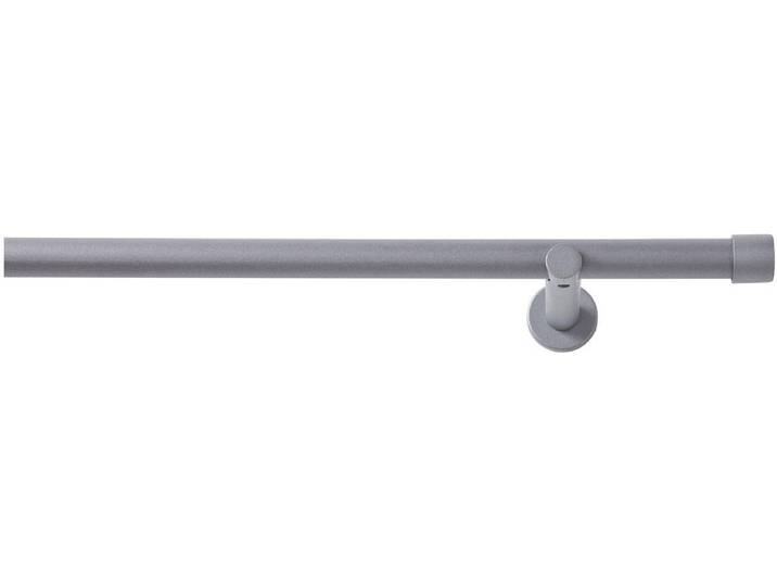 Vorhangstange GOOD LIFE Gorra Gr. 19, grau (anthrazit), L:400cm Ø:20mm, Metall, Gardinenstangen, Vorhangstange, Metallgarnitur, Wandmontage, schlicht, modern