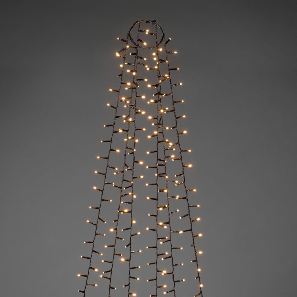 Konstsmide LED-lichtgordijn voor kerstdecoratie, Warm wit, 240 cm