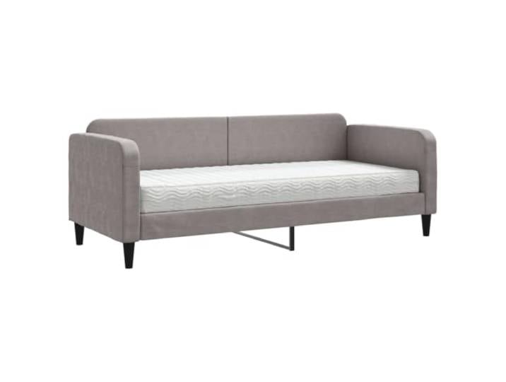 vidaXL Tagesbett mit Matratze Taupe 80x200 cm Stoff