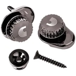 Planet Waves Strap Locks System für Gitarre Nickel, Gitarre Zubehör, Silber