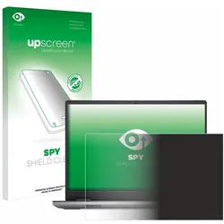 upscreen Spy Shield Clear Premium Blickschutzfolie für Dell Precision 7680 Non-Touch (16", 16:10), Notebook Schutzfolie