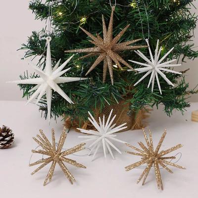 Inspire Select Glitter Exploding Star Christmas Ornament Hanging Star Tree Decoration crystal