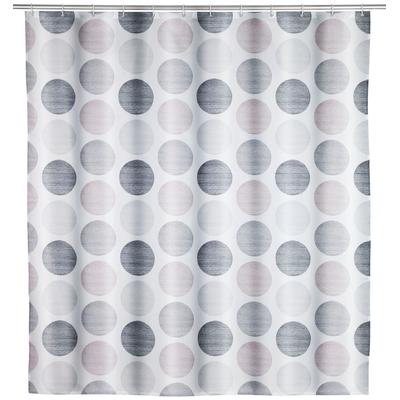 Duschvorhang WENKO "Pastell Dots", bunt (dots), B:180cm H:200cm, Polyester, Duschvorhänge, Höhe 200 cm