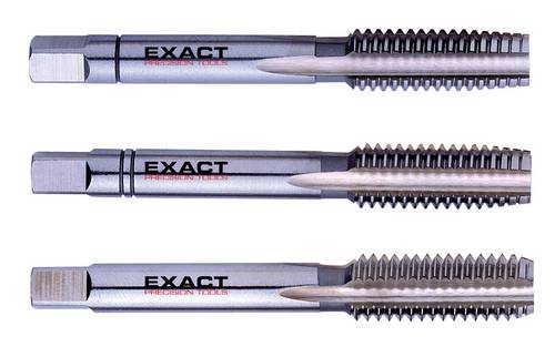 Exact 00204 Handgewindebohrer-Set 3teilig metrisch M3 0.5mm Linksschneidend DIN 352 HSS 1 Set