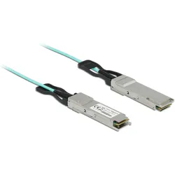 Delock Direct Attach Kabel Optisches QSFP+/QSFP+ 10 m (10 m), Netzwerkkabel
