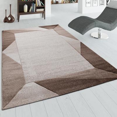 Paco Home Designer Area Rug modern geometric Pattern and Contour Cut in different Colors