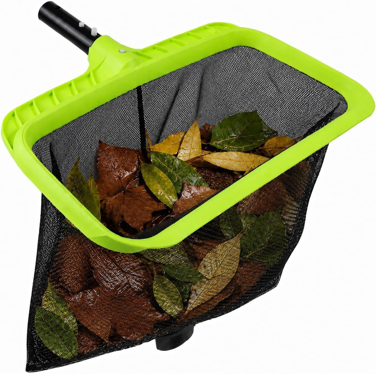 Extra groot fijnmazig zwembadschepnet met versterkt plastic frame voor vijvers
