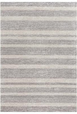 Alora Decor Wondrous Neutral Stripe Hand-tufted Wool Rug