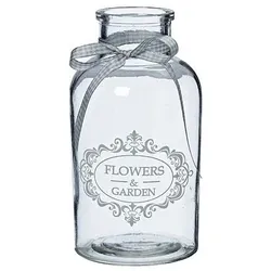 Diverse Vase Flower H20 D11cm klar Glas
