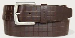Lucky Brand Grid Tooled Embossed Leather Belt - Men's Accessories Belts in Dark Brown, Size 36