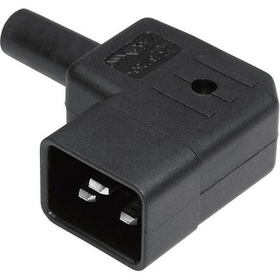 Kaiser 745/sw/C Kaltgeräte-Steckverbinder 745 Serie (Netzsteckverbinder) 745 Stecker, gewinkelt Gesamtpolzahl: 2 + PE 16 A Schwarz 1 St.