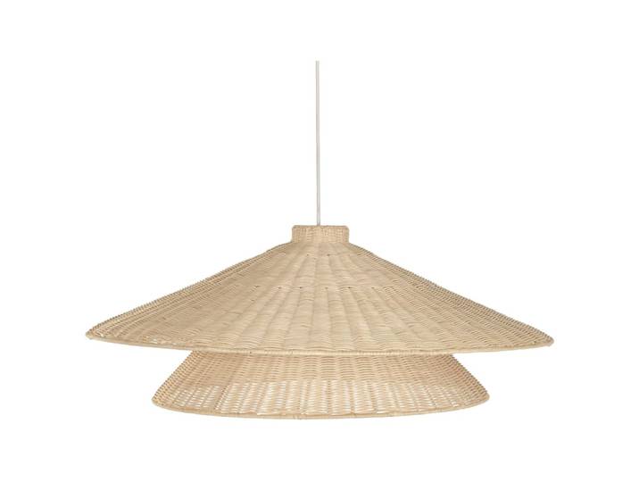 Plafonnier en rotin marron 80x80x120 cm