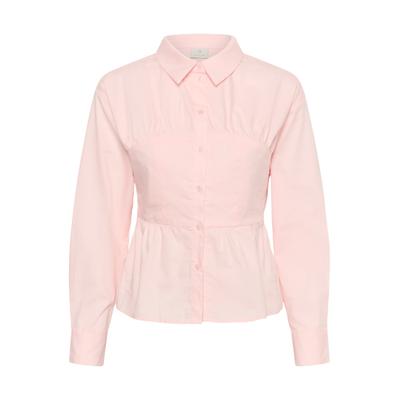Langarmhemd KAFFE "KAFFE Langarm - Hemd KAgilla", Damen, Gr. 42, Normalgrößen, pink (cradle pink), Hemden