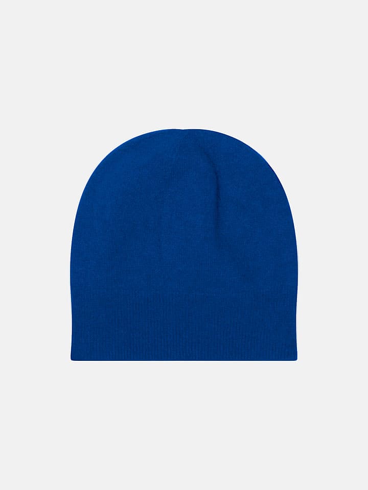 AUTHENTIC CASHMERE Kaschmir-Mütze "Manti" in Blau - onesize