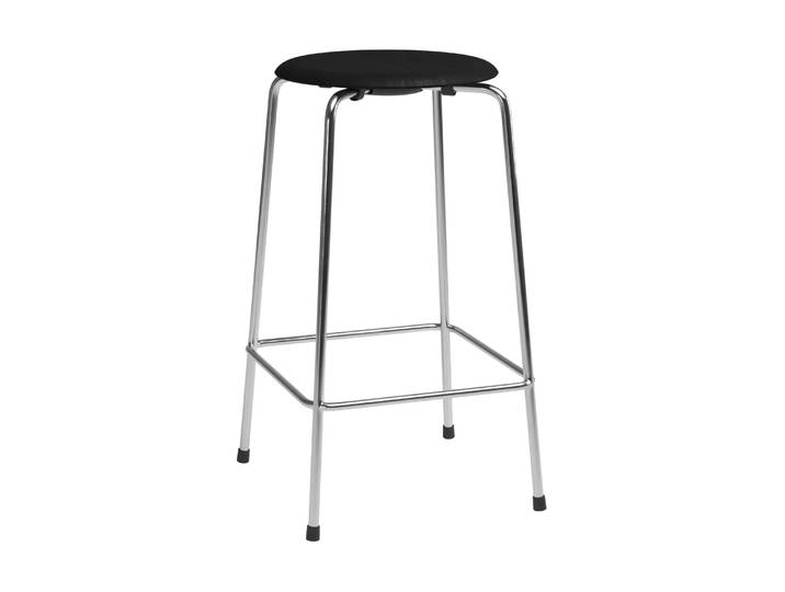 Fritz Hansen High Dot counter stool 4 poten Zwart essen-chroom