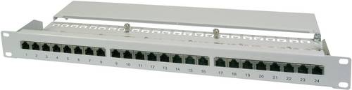 Digitus DN-91524S 24 Port Netzwerk-Patchpanel 483mm (19 ) CAT 5e 1 HE Bestückt