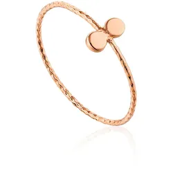 ANIA HAIE - RING - TEXTURE DOUBLE DISC - roségold
