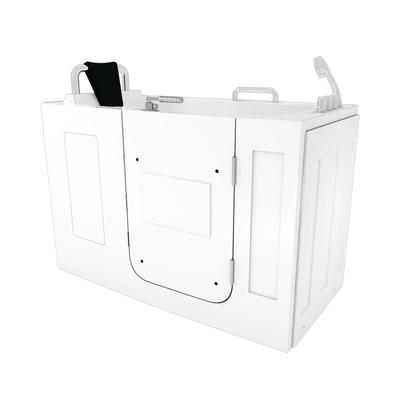 AcquaVapore Sitzbadewanne Senioren Wanne Sitzwanne mit Tür S07-TH-B-R 140x76cm
